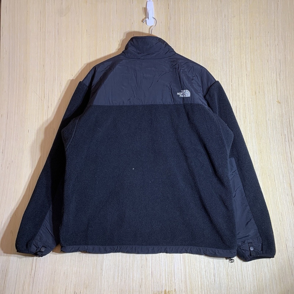 Vintage The North Face Sweater Large Black Long Sleeve Men's Zip Up Denali - Picture 12 of 15